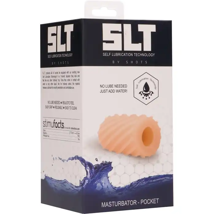 Телесный миниатюрный двухсторонний мастурбатор Self Lubrication Pocket Masturbator - SLT. Фотография 6.