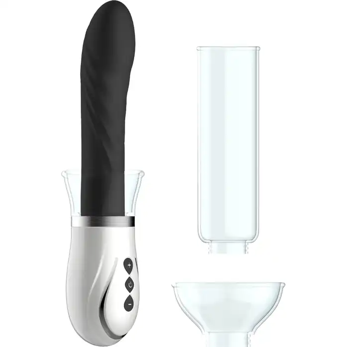 Черный набор Twister 4 in 1 Rechargeable Couples Pump Kit - PUMPED. Фотография 2.