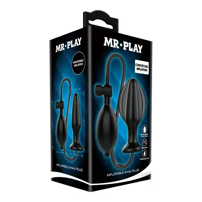 Черная анальная втулка с расширением Mr Play - 13 см - Mr.Play. Фотография 5.