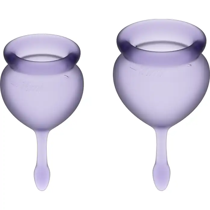 Набор фиолетовых менструальных чаш Feel good Menstrual Cup