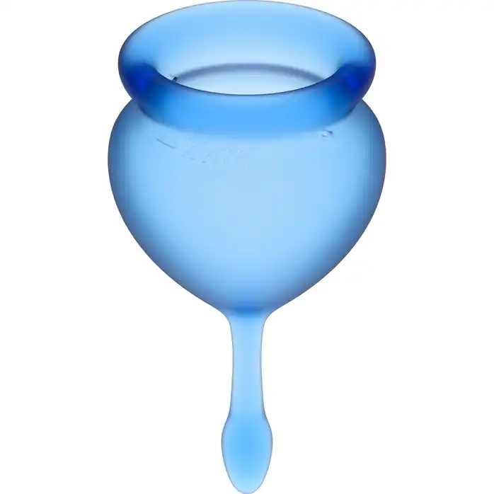 Набор синих менструальных чаш Feel good Menstrual Cup. Фотография 3.