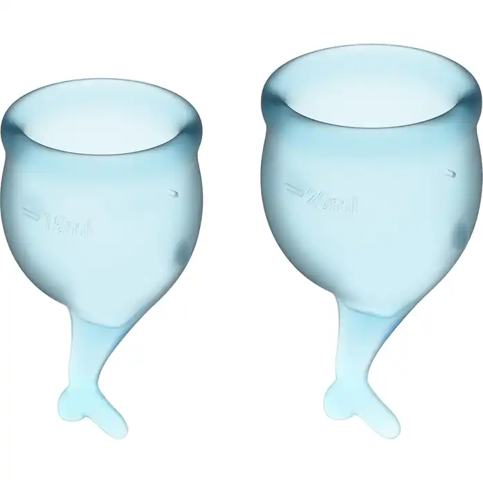 Набор голубых менструальных чаш Feel secure Menstrual Cup