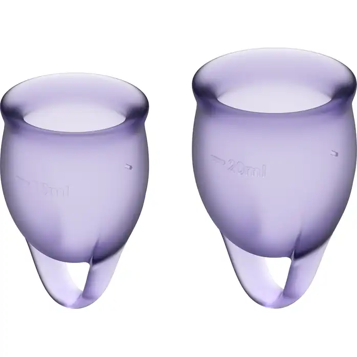 Набор фиолетовых менструальных чаш Feel confident Menstrual Cup