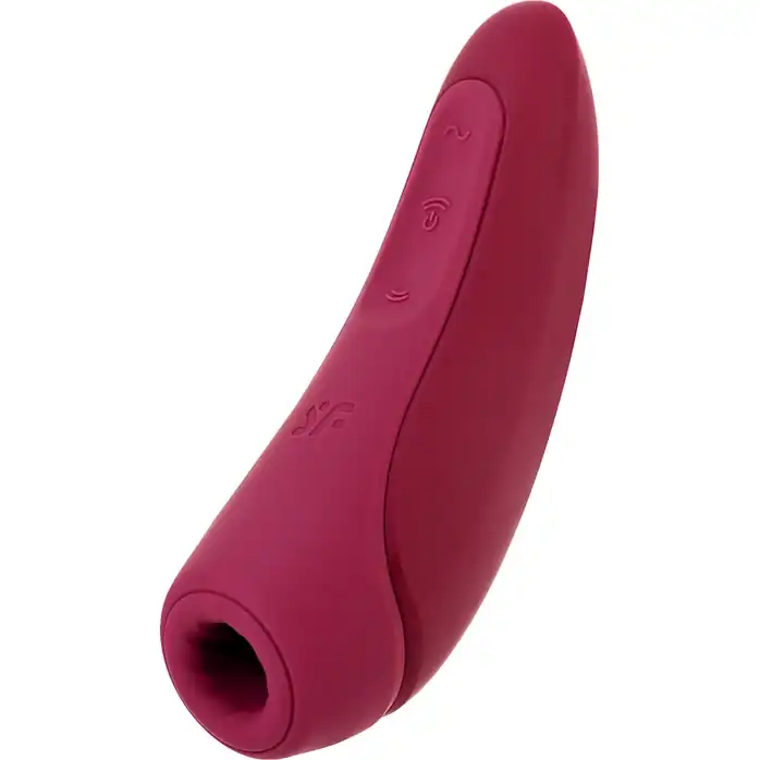 Бордовый вакуум-волновой стимулятор Satisfyer Curvy 1