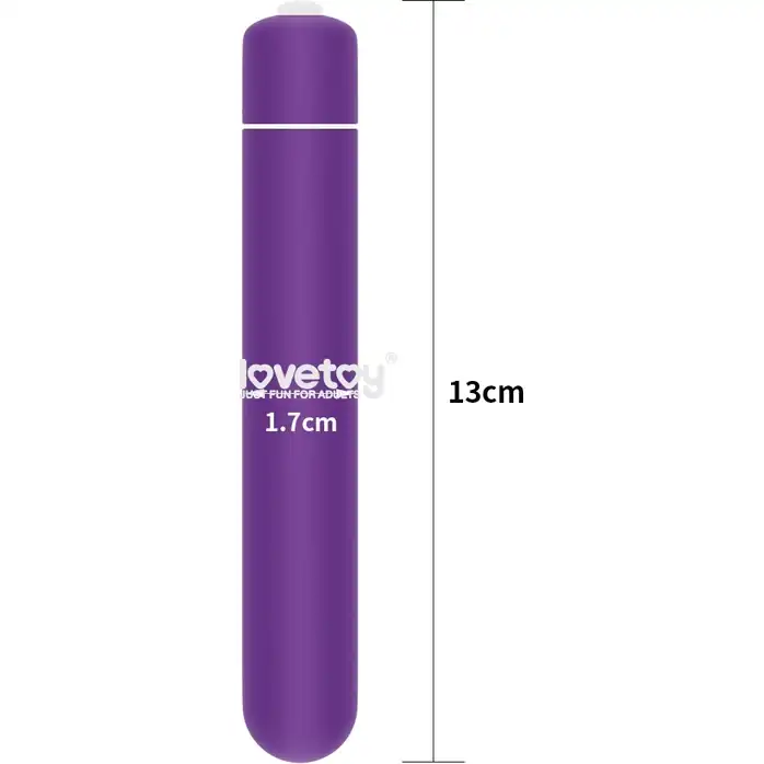 Фиолетовая вибропуля X-Basic 10 Speeds - 13 см. Фотография 2.