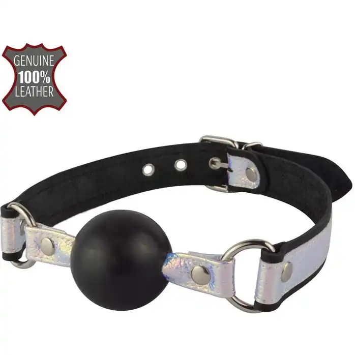 Кляп-шар Фараон с голографическими вставками - BDSM accessories