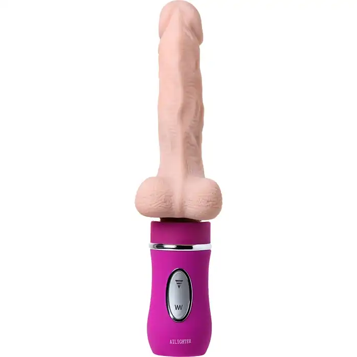 Реалистичный вибратор Ailighter Telescopic Lover - 27,1 см. Фотография 4.