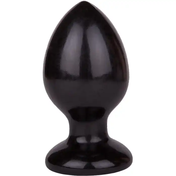 Черный анальный плаг Glide L - 11,7 см - GLIDE