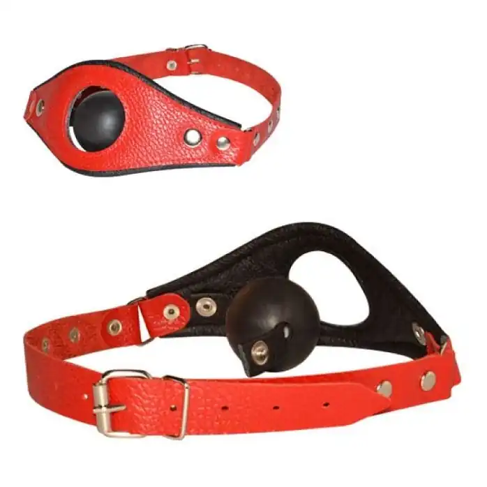 Красно-черный трансформирующийся кляп - BDSM accessories