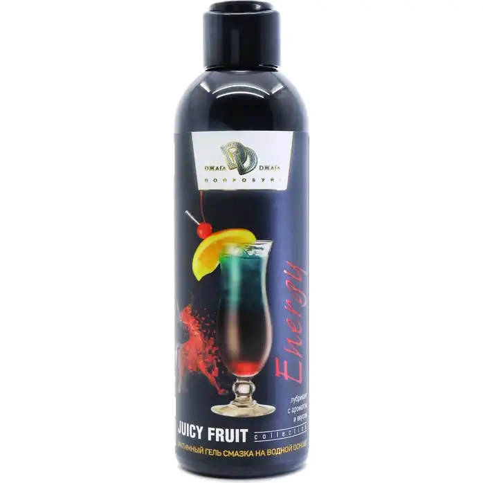 Интимный гель-смазка JUICY FRUIT с ароматом энергетика - 200 мл