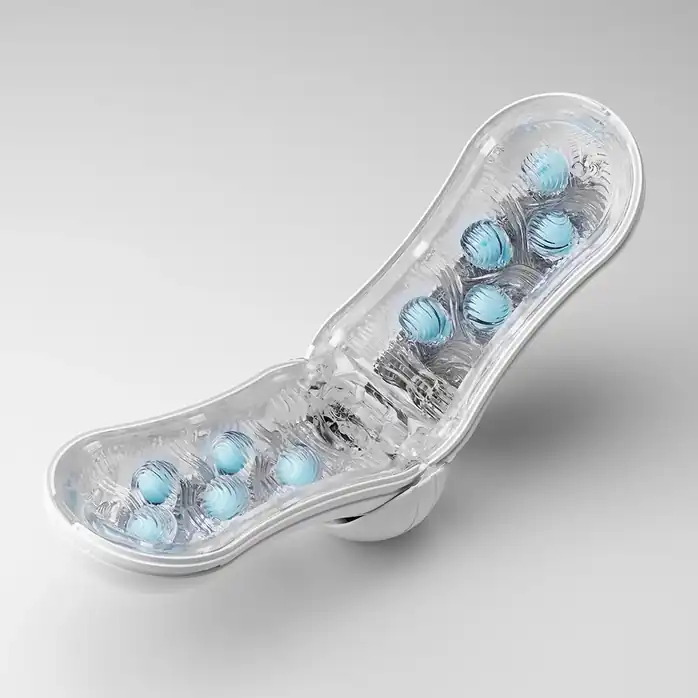 Мастурбатор Tenga Flip ORB Blue Rush - FLIP Series. Фотография 4.