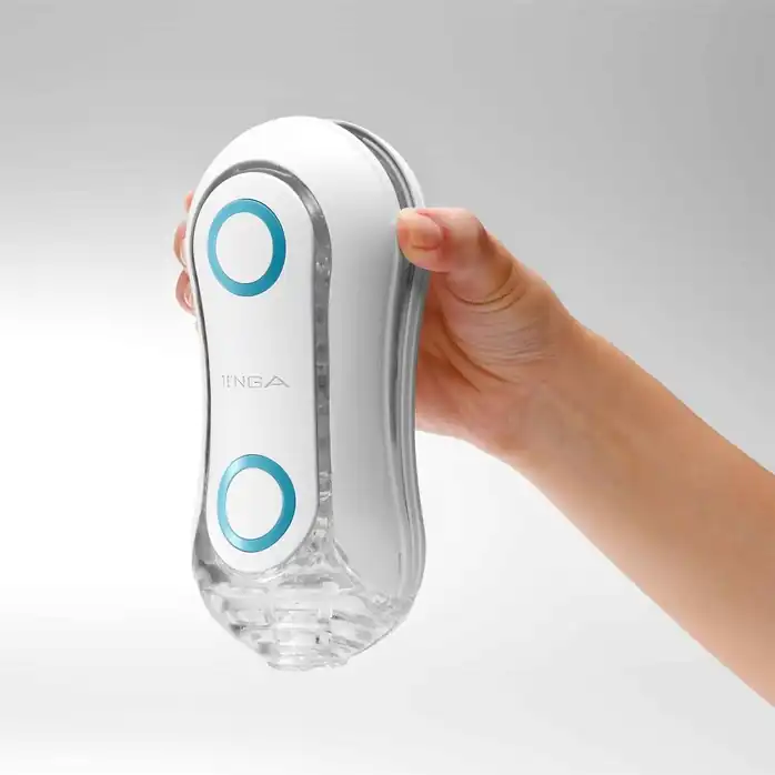 Мастурбатор Tenga Flip ORB Blue Rush - FLIP Series. Фотография 7.