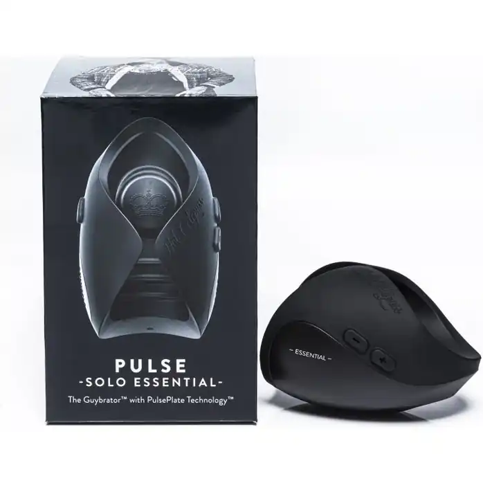 Черный инновационный мужской вибратор PULSE SOLO ESSENTIAL. Фотография 2.