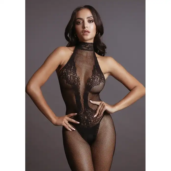 Оригинальный боди-комбинезон Fishnet and Lace Bodystocking - Le Desir