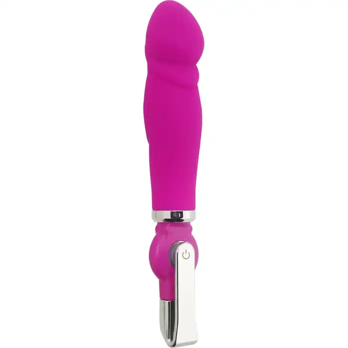 Розовый вибратор ALICE 20-Function Penis Vibe - 17,5 см