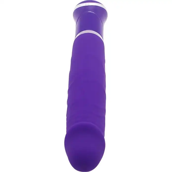 Фиолетовый силиконовый вибратор ECSTASY Rowdy Dong - 21,4 см. Фотография 3.