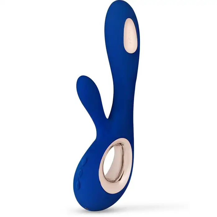 Синий вибратор-кролик Lelo Soraya Wave - 21,8 см