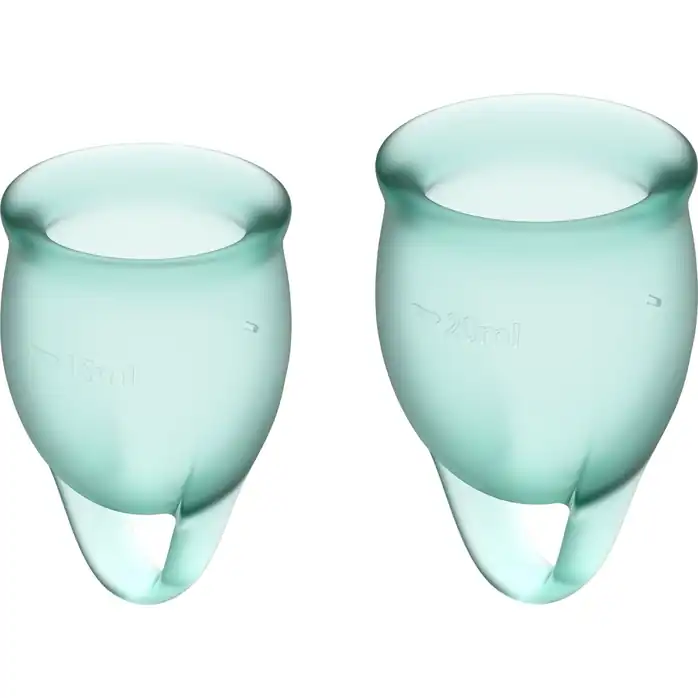 Набор темно-зеленых менструальных чаш Feel confident Menstrual Cup