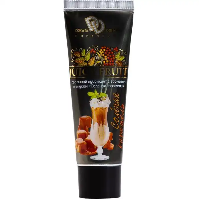 Интимный гель-смазка JUICY FRUIT с ароматом солёной карамели - 30 мл