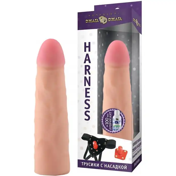 Трусики Harness с реалистичной насадкой-фаллосом №69 - 17,5 см - 390X-XX - Трусики в комплекте с насадкой харнесс. Фотография 5.