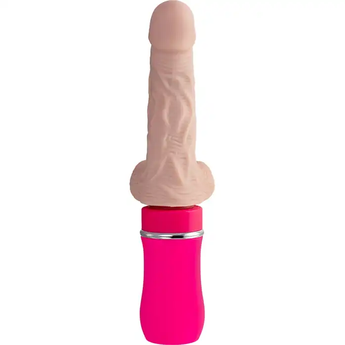 Реалистичный вибратор Ailighter Telescopic Lover с пультом ДУ - 27,1 см. Фотография 3.