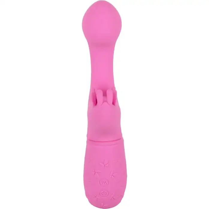 Розовый вибратор-кролик Rechargeable Butterfly Kiss. Фотография 3.
