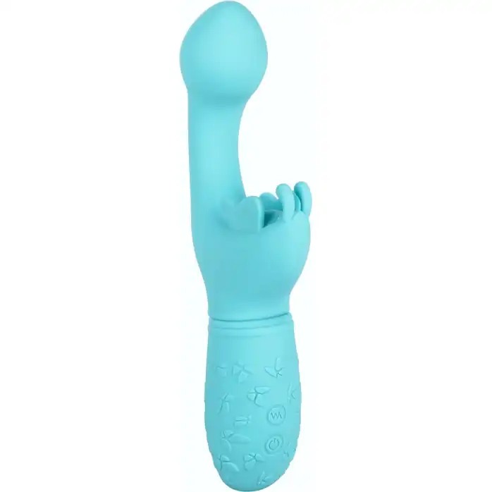 Голубой вибратор-кролик Rechargeable Butterfly Kiss