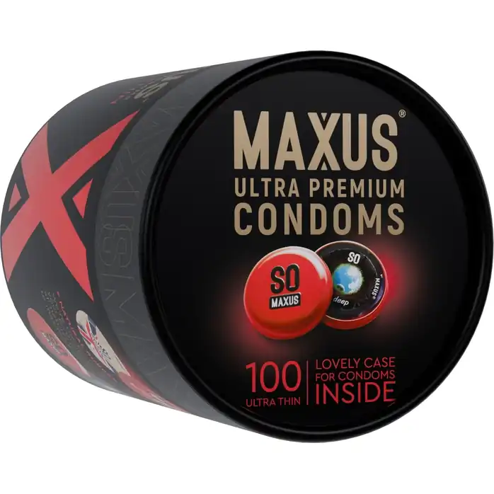 Ультратонкие презервативы в кейсе MAXUS So Much Sex - 100 шт. Фотография 3.
