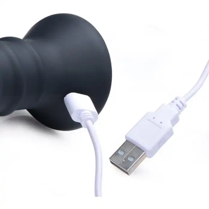 Черный спиралевидный вибромассажер Power Screw 10X Spiral Silicone Vibrator - 20,3 см - Master Series. Фотография 4.