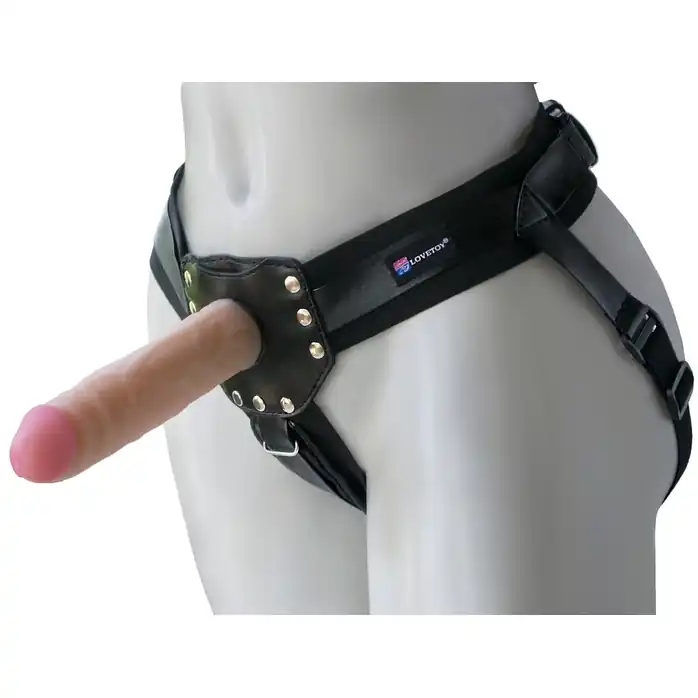 Пояс-трусики с 2 насадками Exotic-Linda - 17,5 см