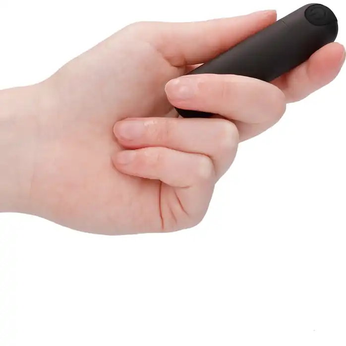 Черная перезаряжаемая вибропуля 7 Speed Rechargeable Bullet - 7,7 см - Be Good Tonight. Фотография 3.
