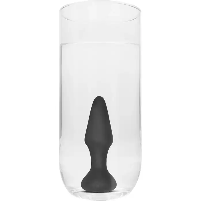 Черный анальный вибромассажер N 81 Rechargeable Remote Controlled Butt Plug - 14 см - Sono. Фотография 8.