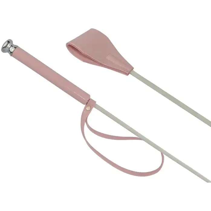 Нежно-розовый лаковый стек - 70 см - BDSM accessories. Фотография 2.