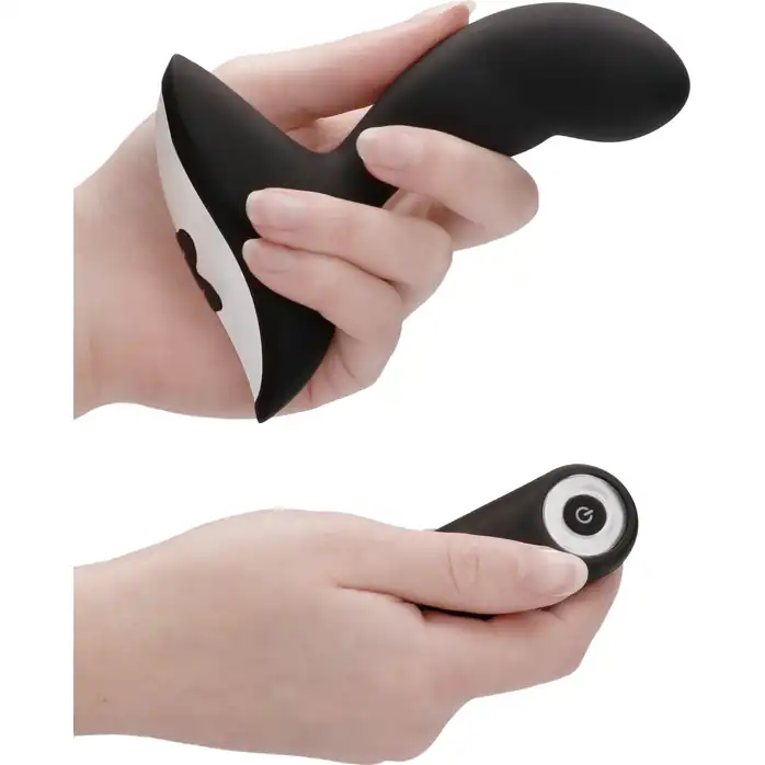 Черный массажер простаты с пультом N 79 Rechargeable P-Spot Stimulator - Sono. Фотография 3.