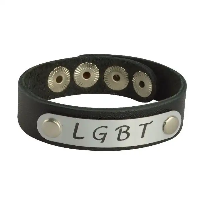 Кожаный браслет LGBT - BDSM accessories