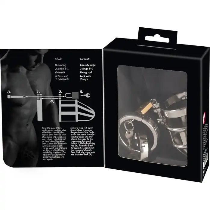 Мужской пояс верности Chastity Cage - You2Toys. Фотография 10.