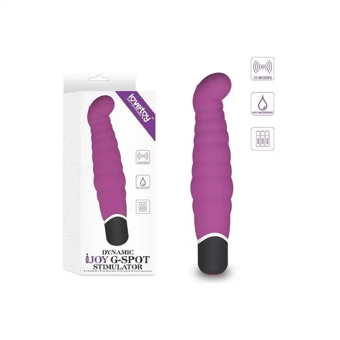 Фиолетовый вибратор IJOY Dynamic G-spot Stimulator - 21 см. Фотография 2.