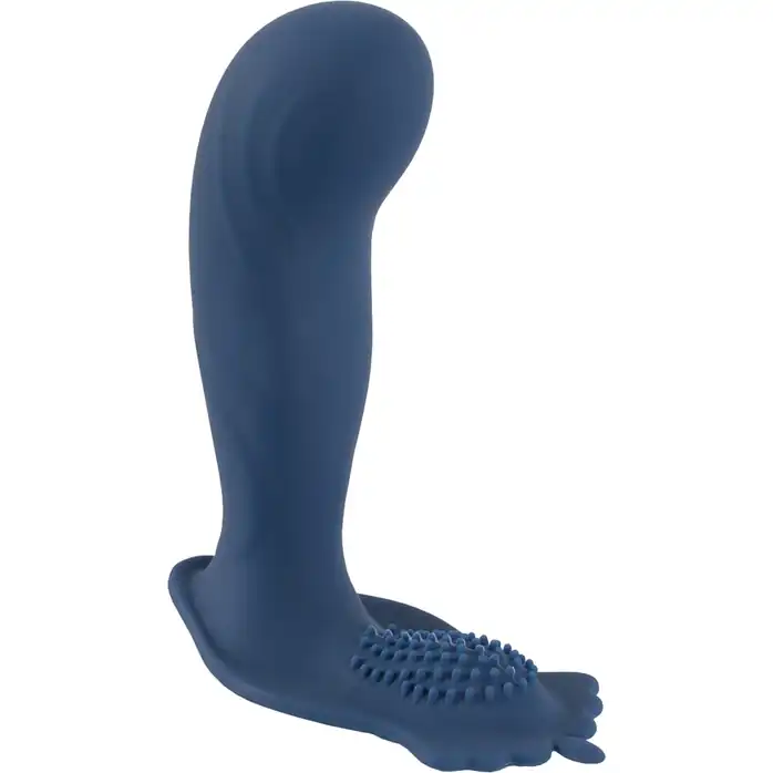 Синий вибростимулятор простаты Vibrating Butt Plug - 11,7 см - You2Toys