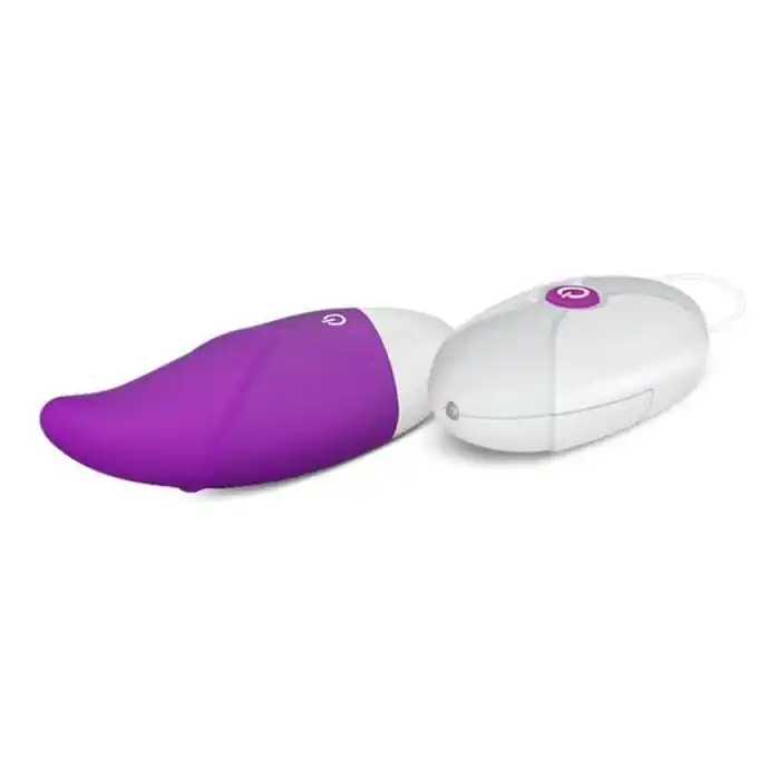 Фиолетовое виброяйцо с пультом ДУ IJOY Remote Control Egg. Фотография 3.