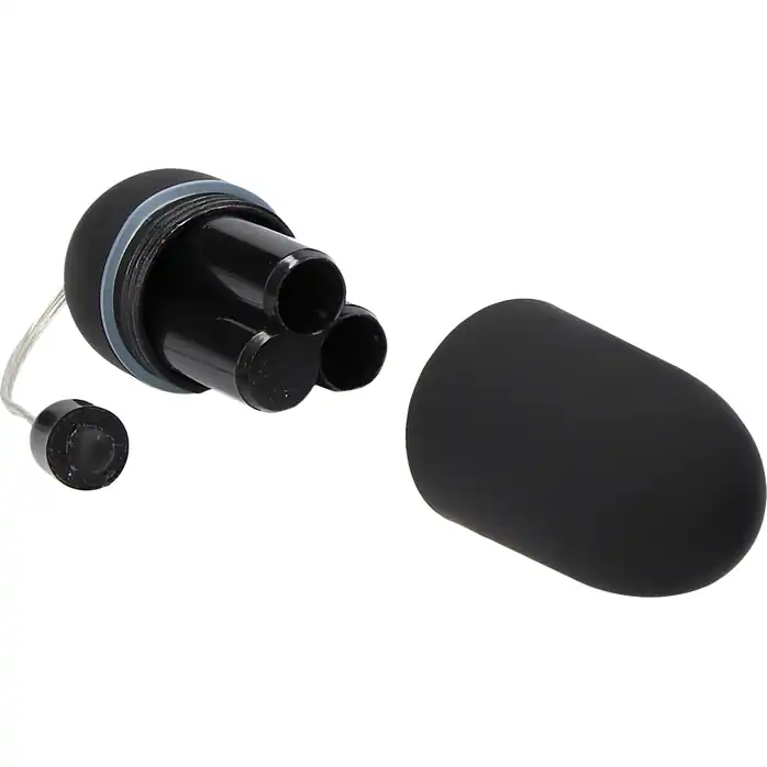 Черное гладкое виброяйцо Vibrating Egg - 8 см - Shots Toys. Фотография 3.