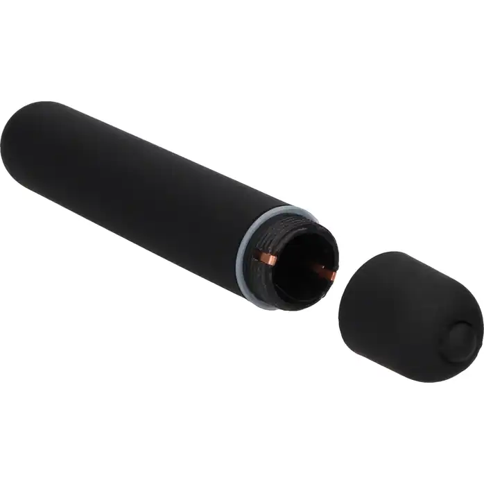 Черная вибропуля Bullet Vibrator Extra Long - 10,5 см - Be Good Tonight. Фотография 3.