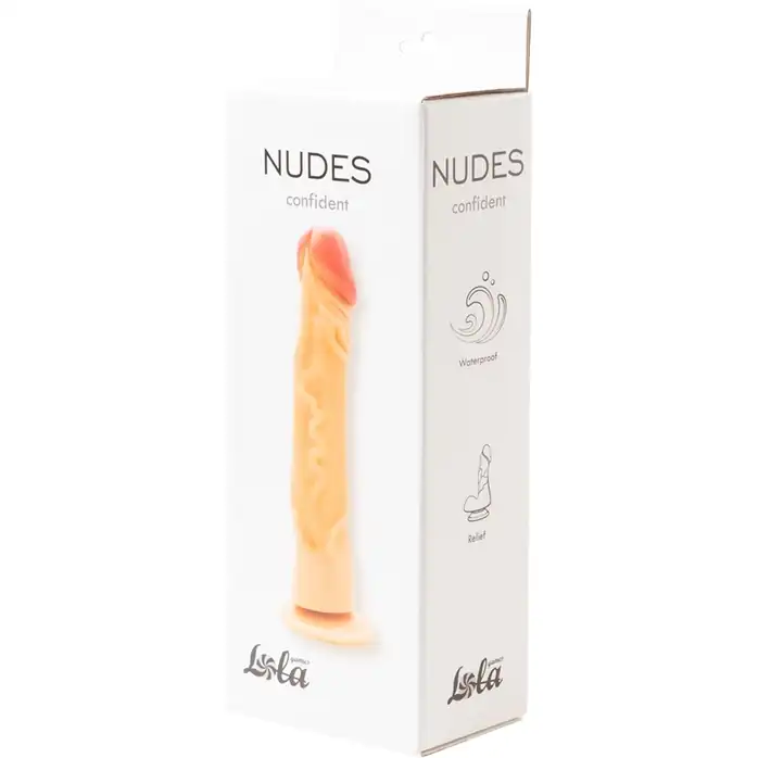 Телесный фаллоимитатор на присоске Confident - 22,8 см - Nudes. Фотография 2.