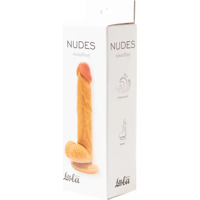 Кофейный фаллоимитатор на присоске Steadfast - 18,9 см - Nudes. Фотография 3.