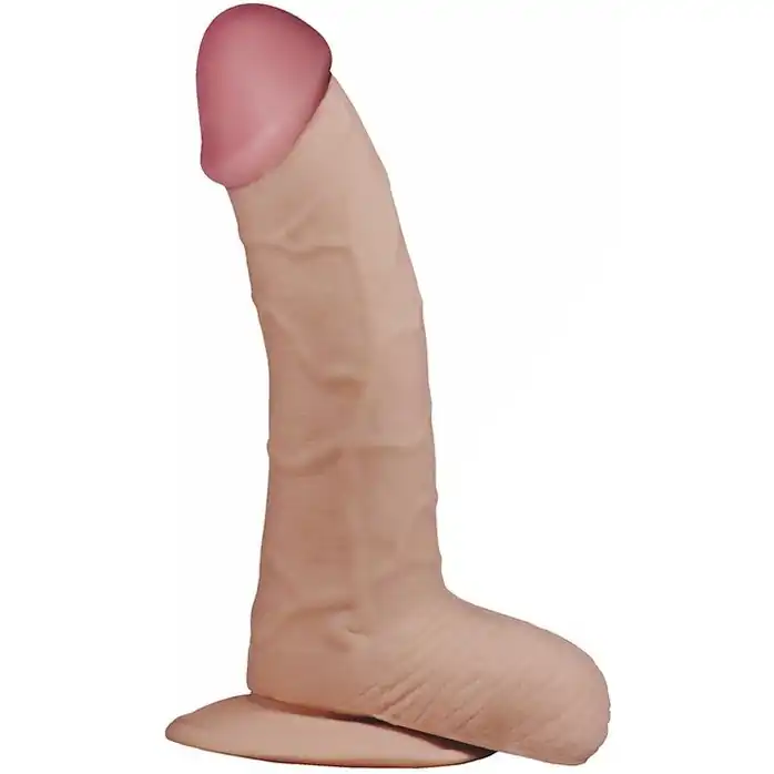 Фаллоимитатор-реалистик с мошонкой 8.8 The Ultra Soft Dude - 20 см