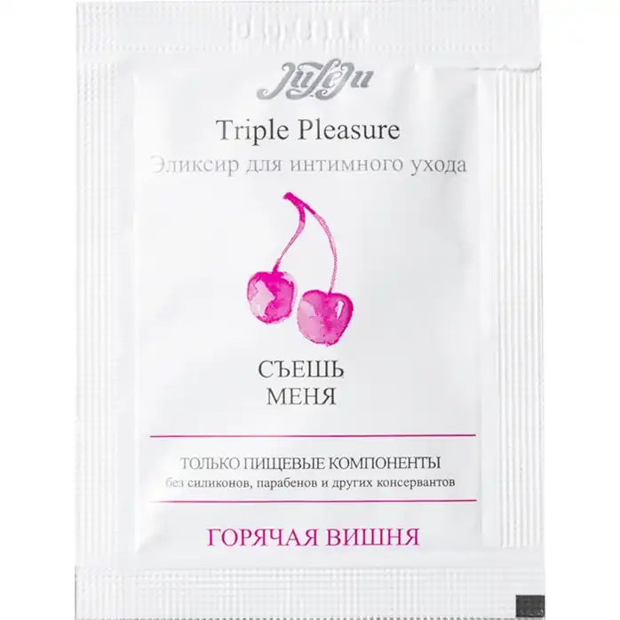 Эликсир для интимного ухода Triple Pleasure Горячая вишня - 3 мл