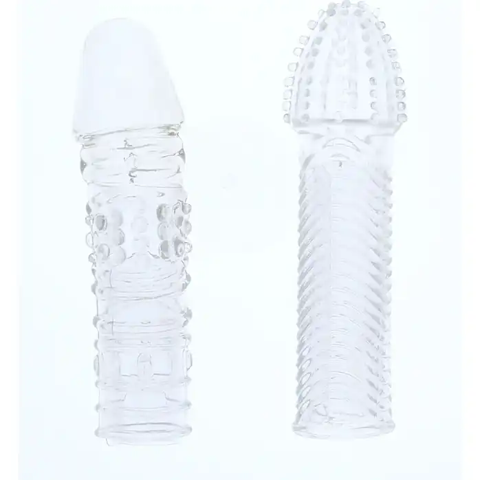 Комплект из 2 прозрачных насадок на пенис Penis Extender Pack - MenzStuff