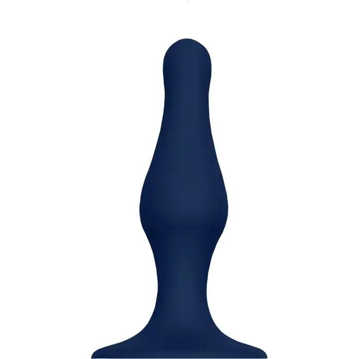 Синяя анальная пробка SILICONE PLUG SMALL - 10,3 см - Cheeky Love