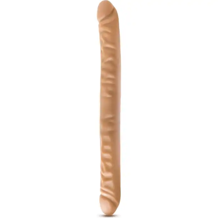 Телесный двусторонний фаллоимитатор 18 inch Double Dildo - 45,7 см - Dr. Skin