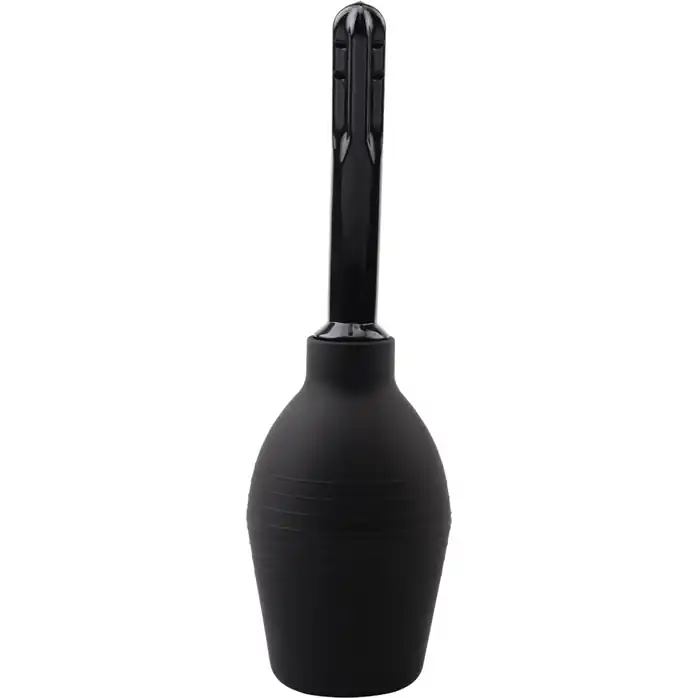 Черный интимный душ-спринцовка Booty Cleanse - Black Mont. Фотография 3.