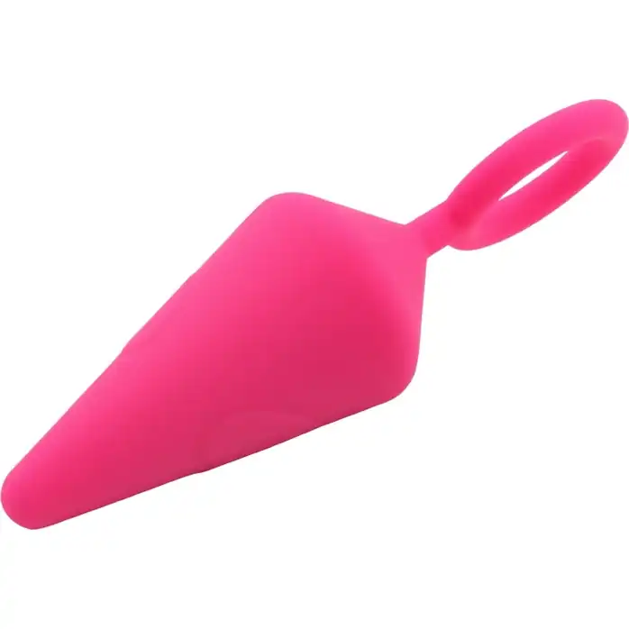 Розовая анальная пробка с кольцом Candy Plug L - 13,2 см - Sweet Breeze. Фотография 5.